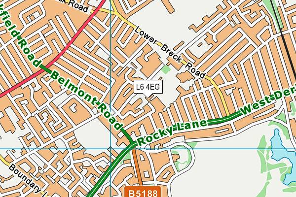 L6 4EG map - OS VectorMap District (Ordnance Survey)