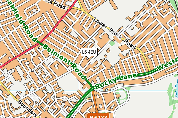 L6 4EU map - OS VectorMap District (Ordnance Survey)