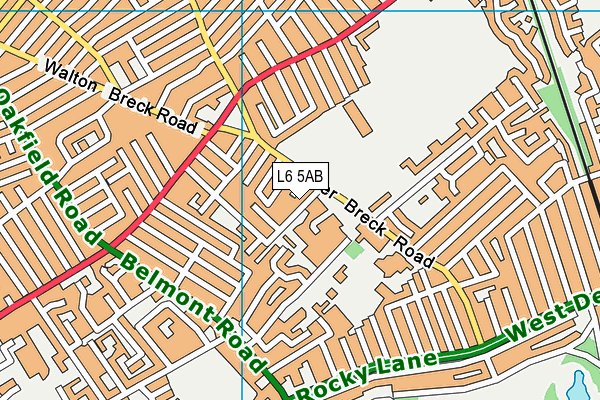 L6 5AB map - OS VectorMap District (Ordnance Survey)