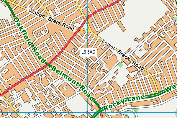 L6 5AD map - OS VectorMap District (Ordnance Survey)