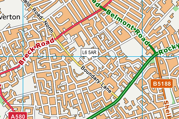 L6 5AR map - OS VectorMap District (Ordnance Survey)