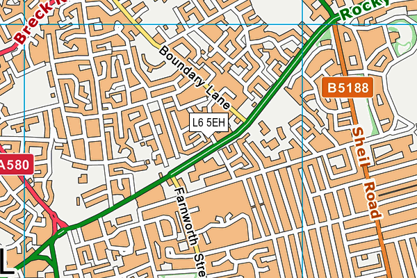 L6 5EH map - OS VectorMap District (Ordnance Survey)