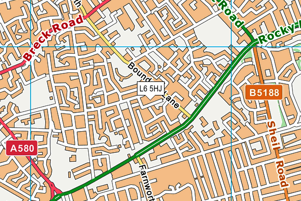 L6 5HJ map - OS VectorMap District (Ordnance Survey)