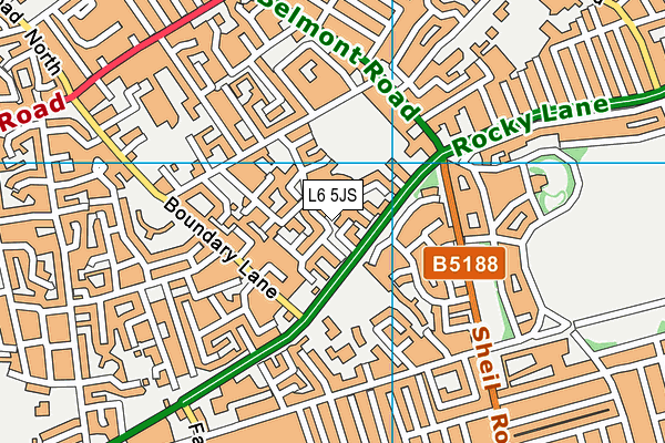 L6 5JS map - OS VectorMap District (Ordnance Survey)