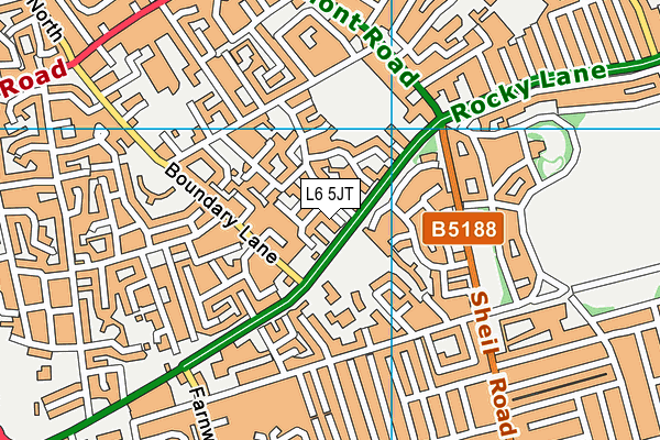 L6 5JT map - OS VectorMap District (Ordnance Survey)