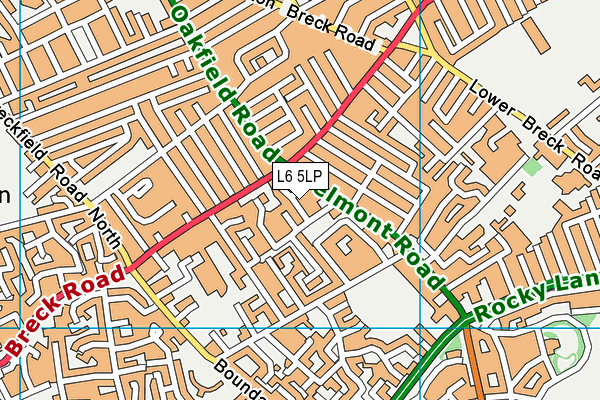 L6 5LP map - OS VectorMap District (Ordnance Survey)
