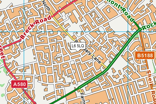 L6 5LQ map - OS VectorMap District (Ordnance Survey)
