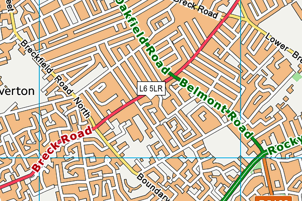 L6 5LR map - OS VectorMap District (Ordnance Survey)