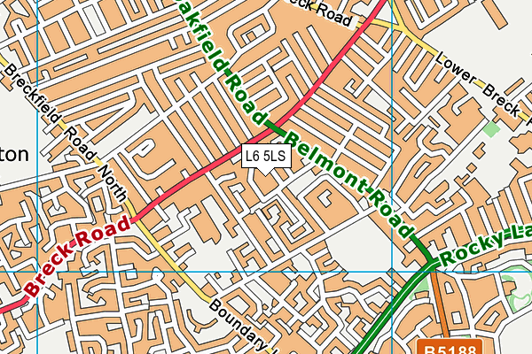 L6 5LS map - OS VectorMap District (Ordnance Survey)