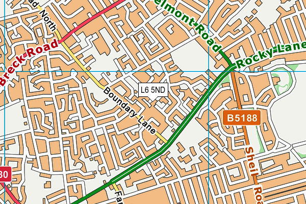 L6 5ND map - OS VectorMap District (Ordnance Survey)