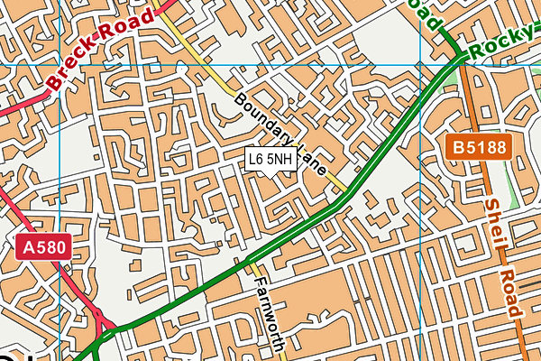 L6 5NH map - OS VectorMap District (Ordnance Survey)