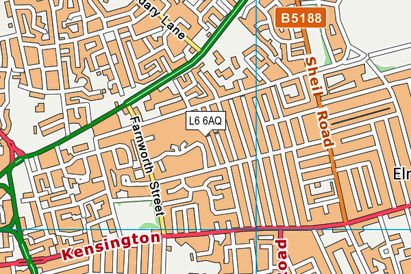 L6 6AQ map - OS VectorMap District (Ordnance Survey)