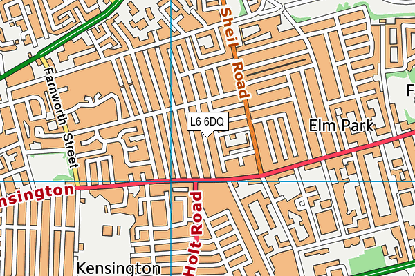 L6 6DQ map - OS VectorMap District (Ordnance Survey)