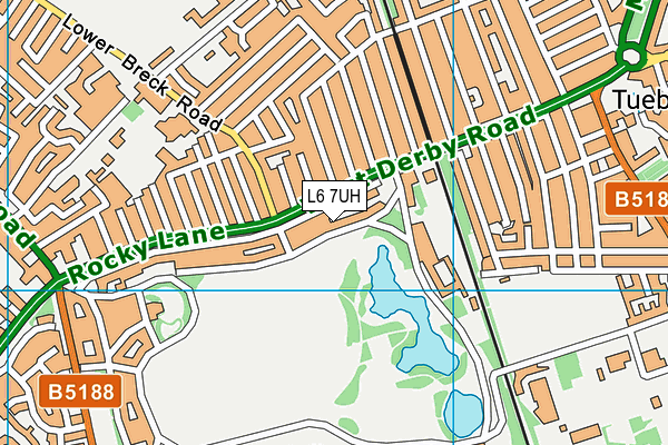L6 7UH map - OS VectorMap District (Ordnance Survey)