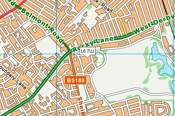 L6 7UJ map - OS VectorMap District (Ordnance Survey)