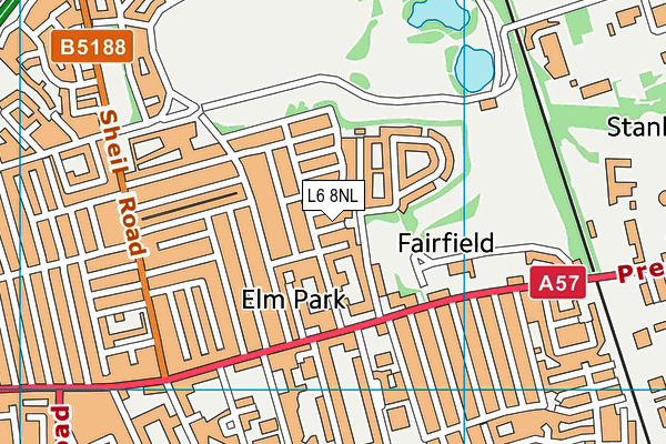 L6 8NL map - OS VectorMap District (Ordnance Survey)