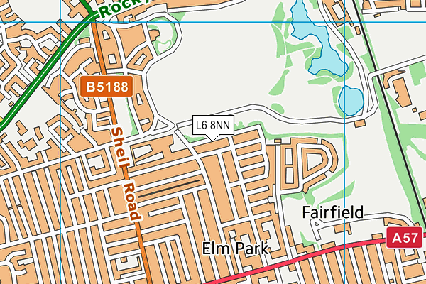 L6 8NN map - OS VectorMap District (Ordnance Survey)