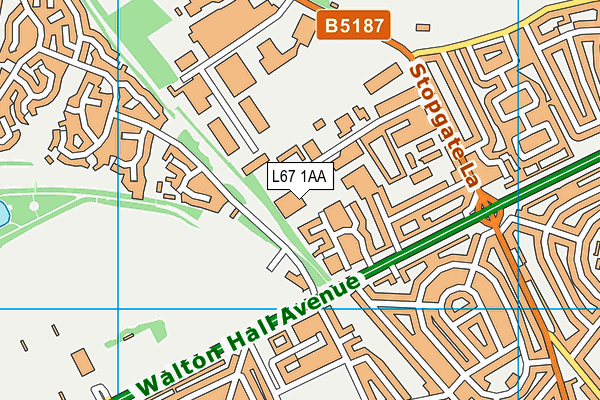 L67 1AA map - OS VectorMap District (Ordnance Survey)