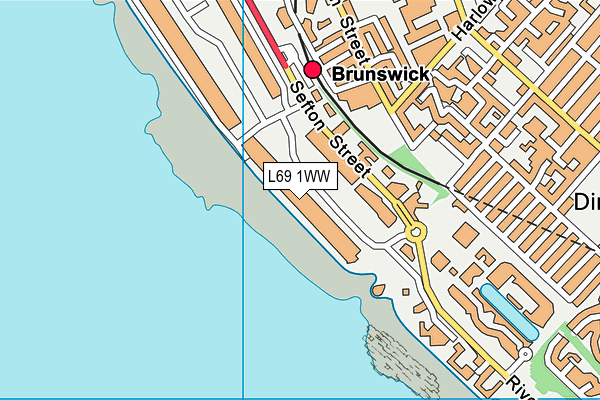 L69 1WW map - OS VectorMap District (Ordnance Survey)