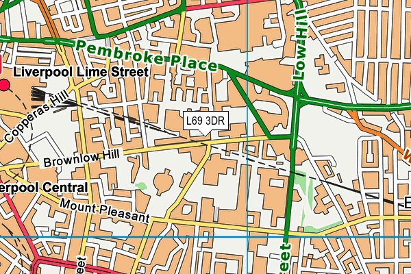 L69 3DR map - OS VectorMap District (Ordnance Survey)