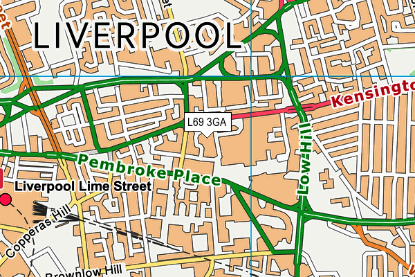 L69 3GA map - OS VectorMap District (Ordnance Survey)