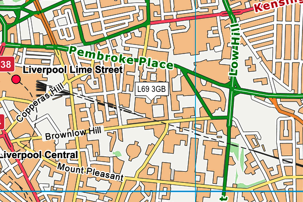L69 3GB map - OS VectorMap District (Ordnance Survey)