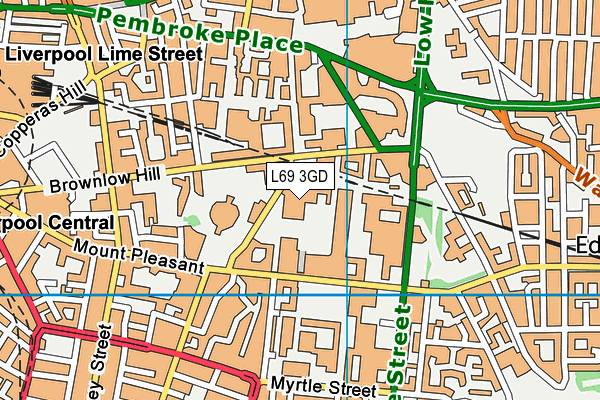 L69 3GD map - OS VectorMap District (Ordnance Survey)