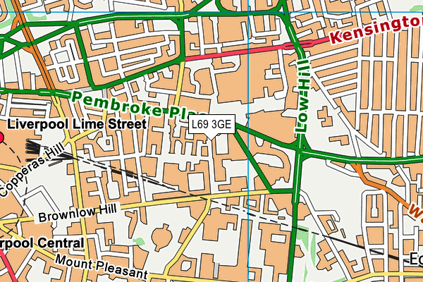 L69 3GE map - OS VectorMap District (Ordnance Survey)