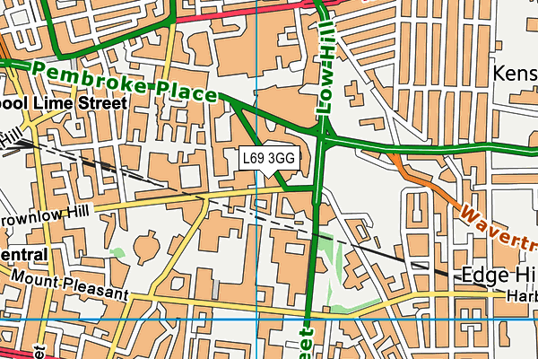 L69 3GG map - OS VectorMap District (Ordnance Survey)