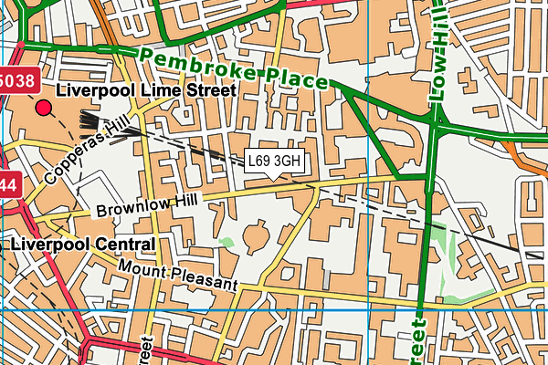 L69 3GH map - OS VectorMap District (Ordnance Survey)