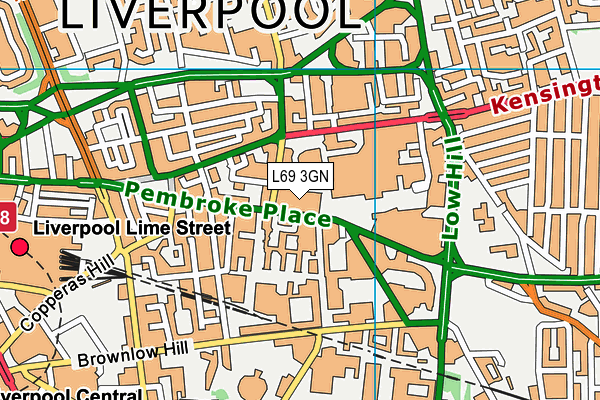 L69 3GN map - OS VectorMap District (Ordnance Survey)