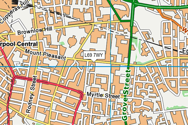 L69 7WY map - OS VectorMap District (Ordnance Survey)