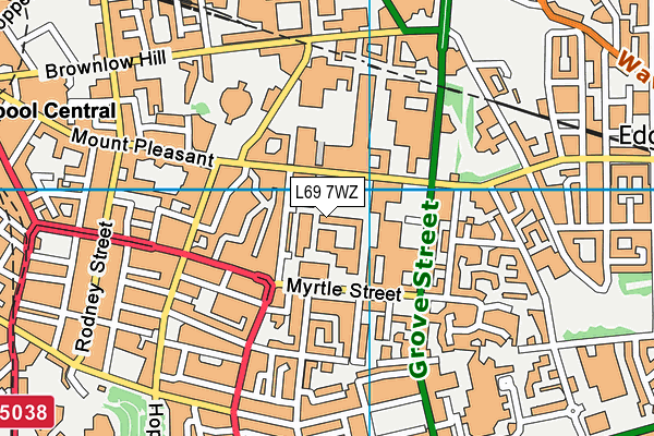 L69 7WZ map - OS VectorMap District (Ordnance Survey)