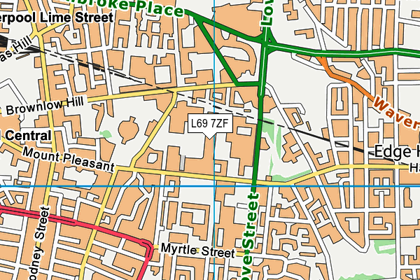 L69 7ZF map - OS VectorMap District (Ordnance Survey)