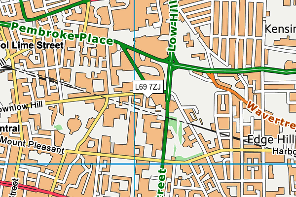 L69 7ZJ map - OS VectorMap District (Ordnance Survey)