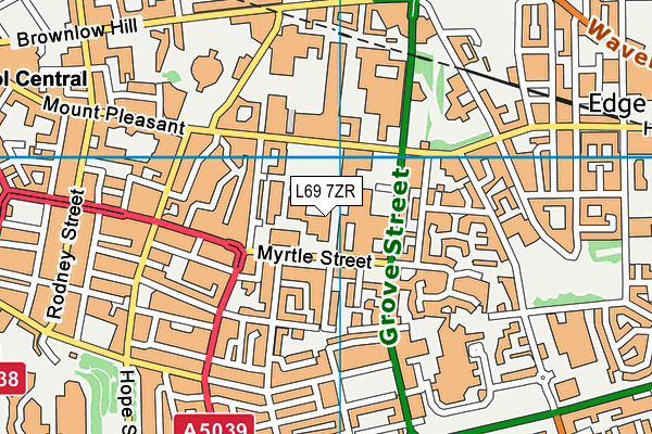 L69 7ZR map - OS VectorMap District (Ordnance Survey)