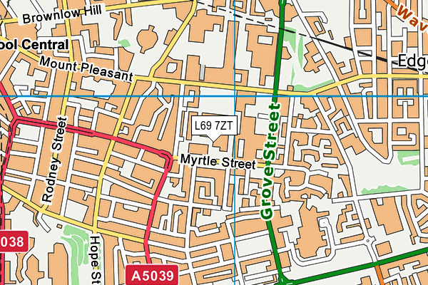 L69 7ZT map - OS VectorMap District (Ordnance Survey)