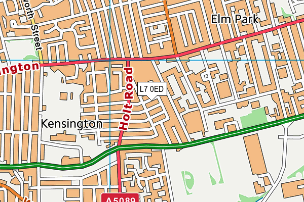 L7 0ED map - OS VectorMap District (Ordnance Survey)