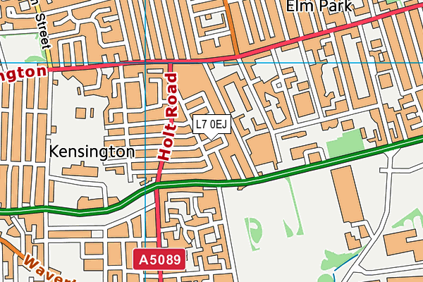 L7 0EJ map - OS VectorMap District (Ordnance Survey)