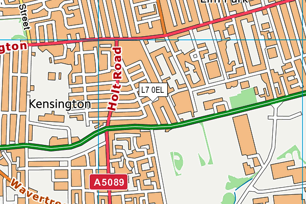 L7 0EL map - OS VectorMap District (Ordnance Survey)