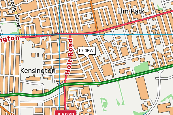 L7 0EW map - OS VectorMap District (Ordnance Survey)