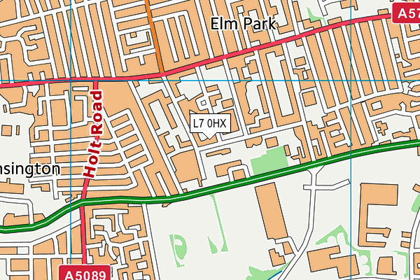 L7 0HX map - OS VectorMap District (Ordnance Survey)