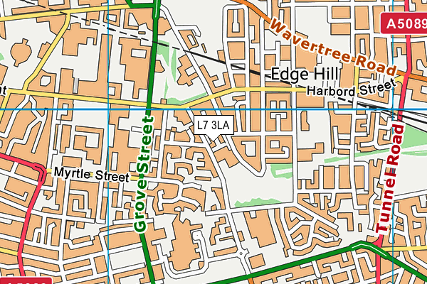 L7 3LA map - OS VectorMap District (Ordnance Survey)