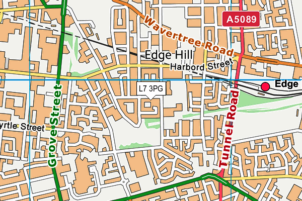 L7 3PG map - OS VectorMap District (Ordnance Survey)