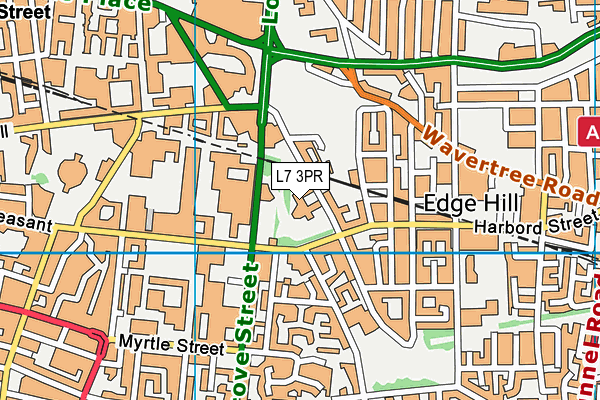 L7 3PR map - OS VectorMap District (Ordnance Survey)