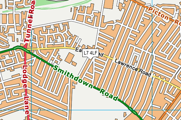 L7 4LF map - OS VectorMap District (Ordnance Survey)