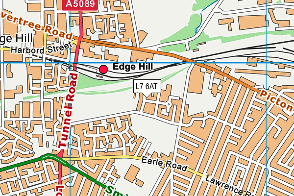 L7 6AT map - OS VectorMap District (Ordnance Survey)