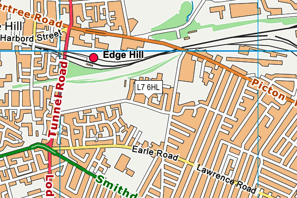 L7 6HL map - OS VectorMap District (Ordnance Survey)