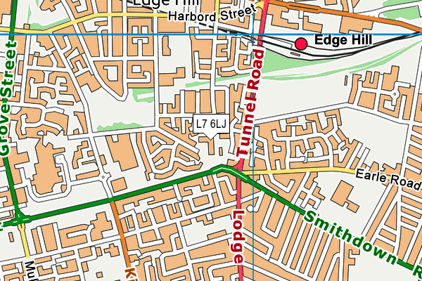 Smithdown Primary School map (L7 6LJ) - OS VectorMap District (Ordnance Survey)