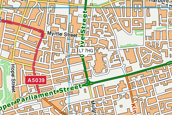 L7 7HG map - OS VectorMap District (Ordnance Survey)